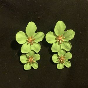 Green earrings